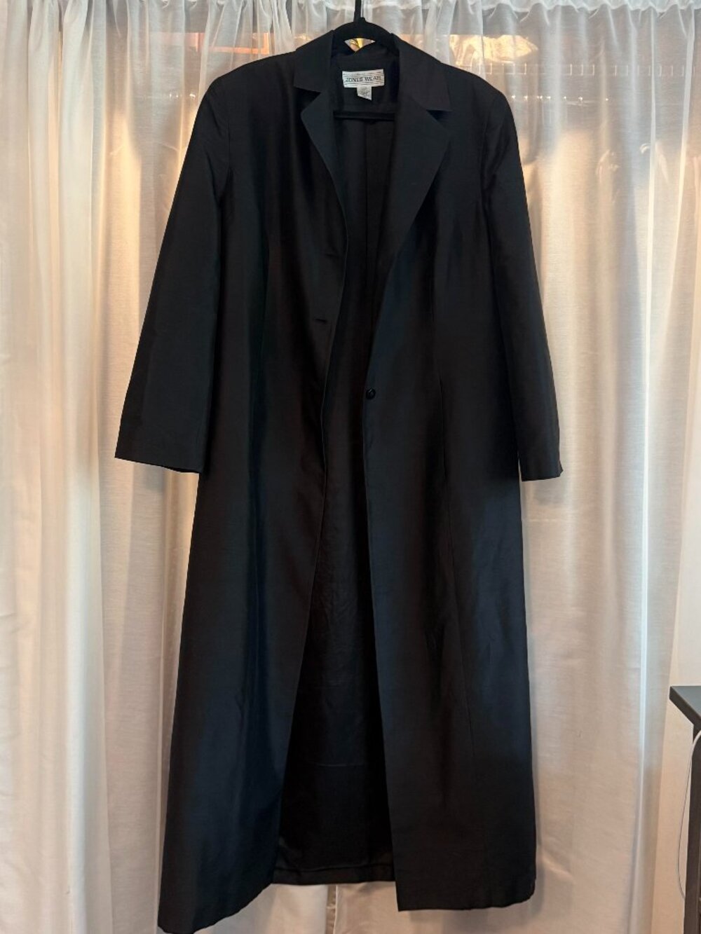 Vintage Jones Wear Silk Trench Coat